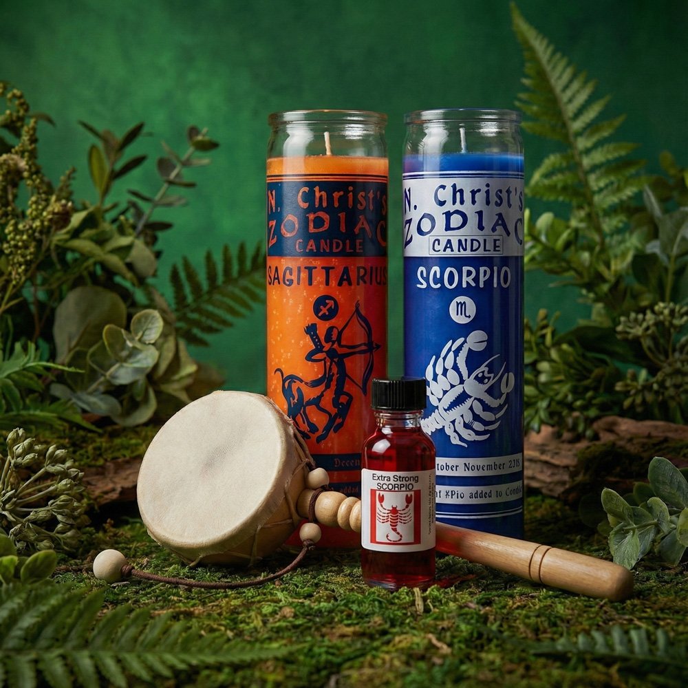 LuckShop zodiac candles and spiritual products