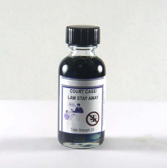 Court Case/Law Stay Away Triple Strength Oil