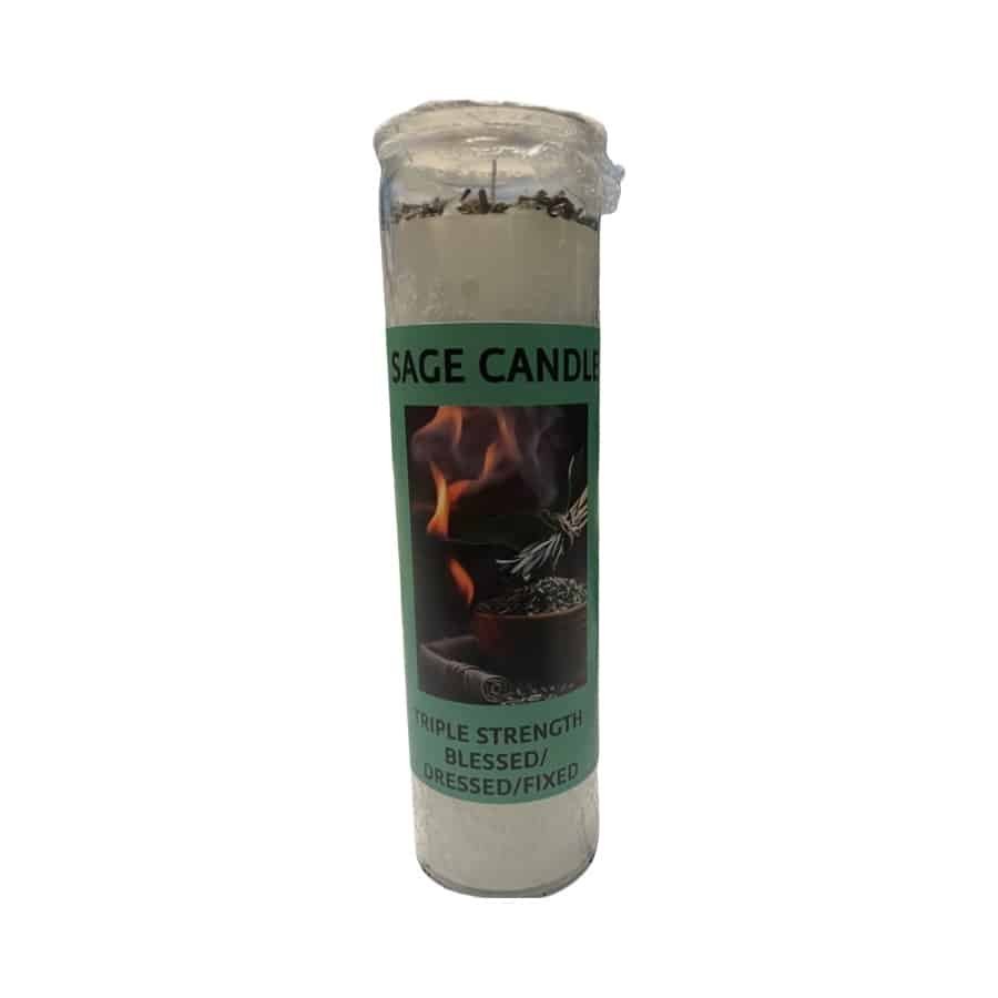 Sage Fixed 7 Day Blessed Candle Burning Service - Virtual Altar