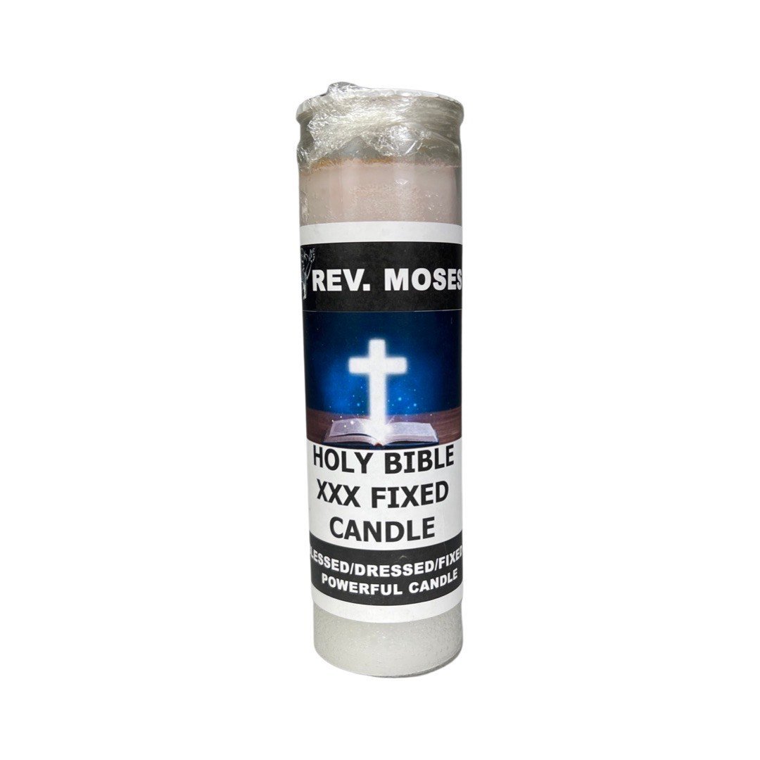 Rev. Moses Holy Bible Fixed Candle 7 Day Candle Burning Service