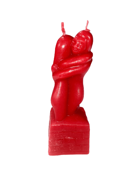 Strong Love Hugging Candle 7.5"