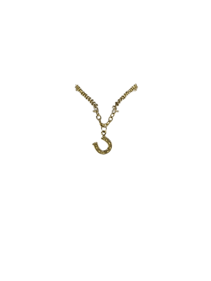 Good Luck Horseshoe Necklace (Gold-Mini)