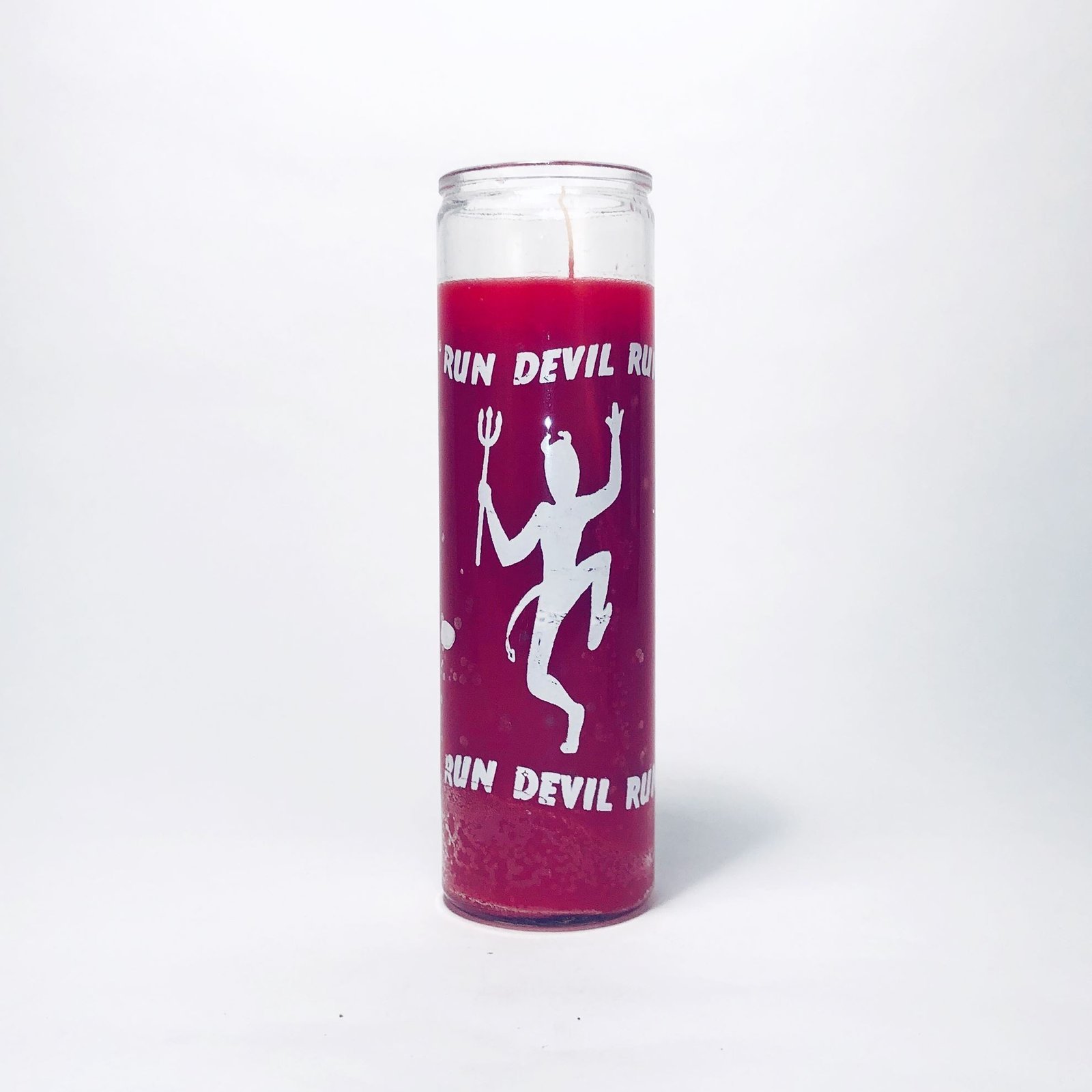 Run Devil Run (Red) 7 Day Blessed Candle Burning Service