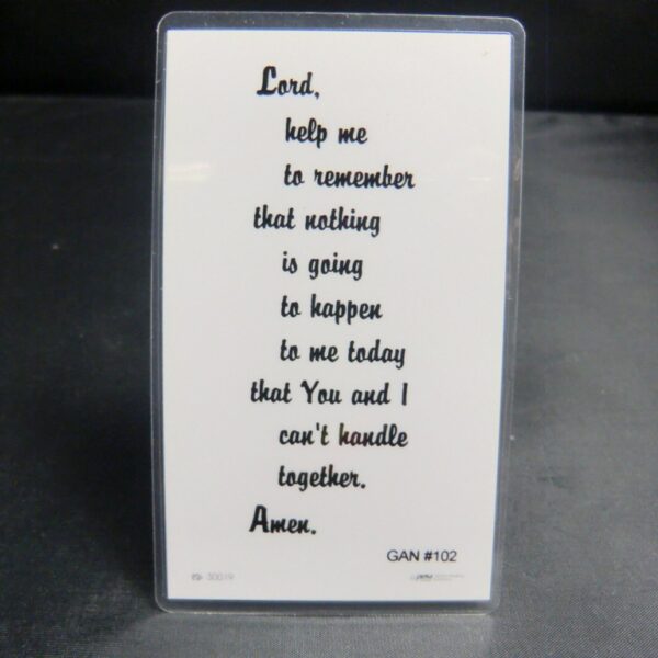 Lord's Prayer Blessed Prayer Card