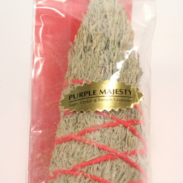 Purple Majesty Smudge Stick (Sage, Cedar & French Lavender)