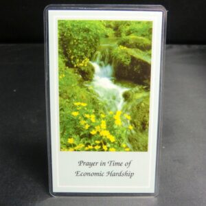 Prayer for Economic Hardship Blessed Prayer Card