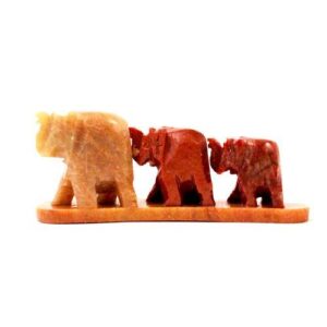 3 Elephants Parade Soapstone Burner 4"