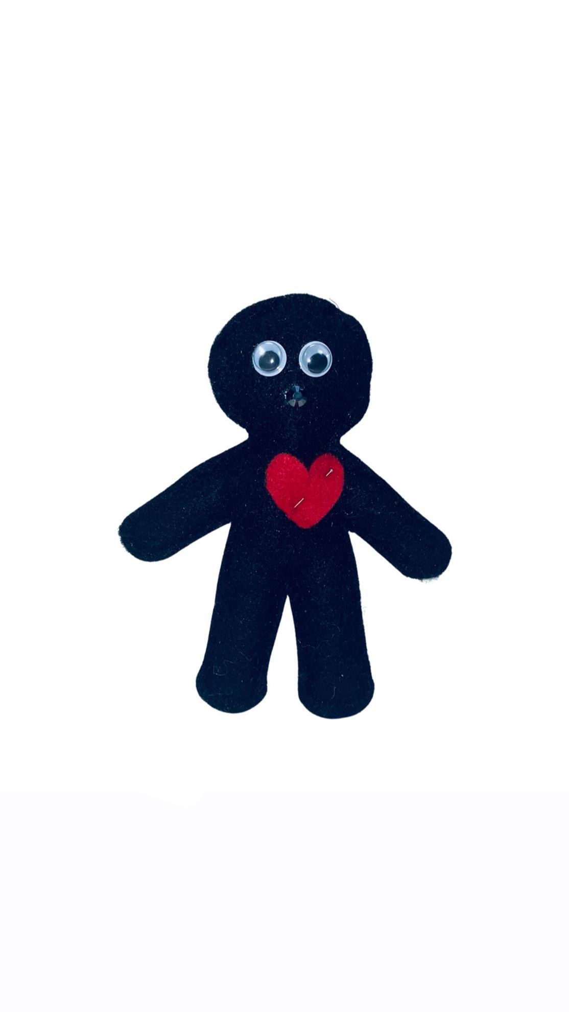 BLACK/WHITE BLESSED VOODOO DOLL - LuckShop