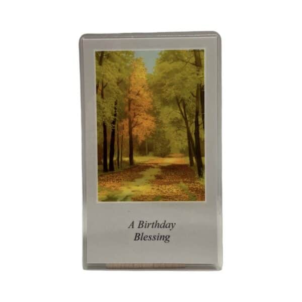 A Birthday Blessing Prayer Card