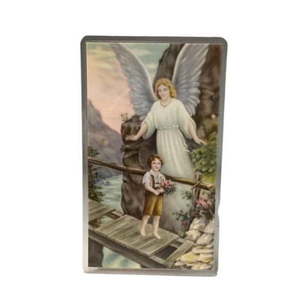 Guardian Angel for Little Boy Prayer Card